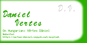 daniel vertes business card